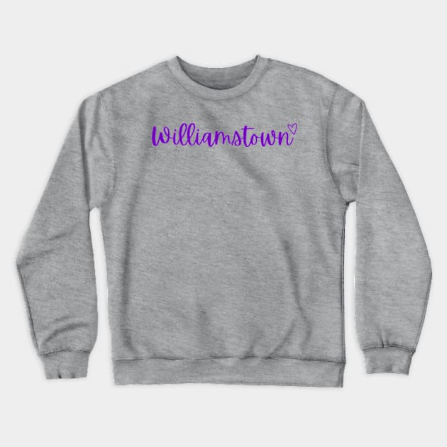 williamstown script Crewneck Sweatshirt by laurwang